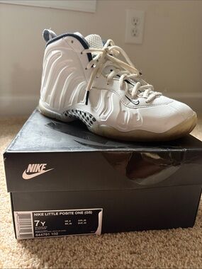 Nike White Kids Shoes Little Posite Style